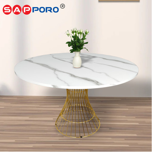 [EZO.6800309] SAPPORO CASORIA - Meja Makan Motif Marmer