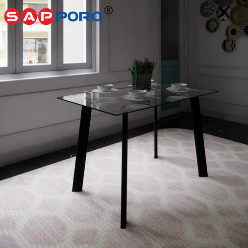 [EZO.6800339] [ SUPER SALE ] SAPPORO WILSON - Meja Makan Kaca | Dining Table