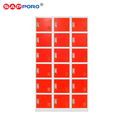 [EZO.6800382] SAPPORO DORTMUND - Loker Besi 18 Pintu | Steel Locker 18 Doors