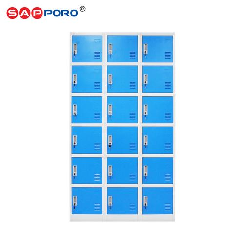 [EZO.6800382] SAPPORO DORTMUND - Loker Besi 18 Pintu | Steel Locker 18 Doors