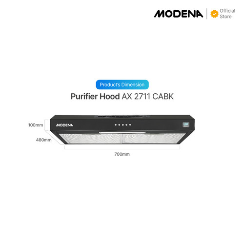 [EZO.3400138] MODENA Slim Hood - AX 2711 CABK
