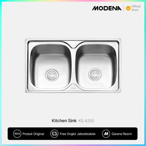 [EZO.3400185] MODENA Kitchen Sink - KS 4250 (STAINLESS STEEL 304 MATERIAL)