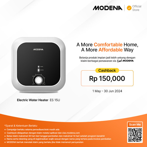 [EZO.3400409] MODENA Electric Water Heater - ES 15U