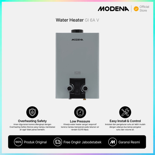 [EZO.3400512] MODENA Gas Water Heater - GI 6A V
