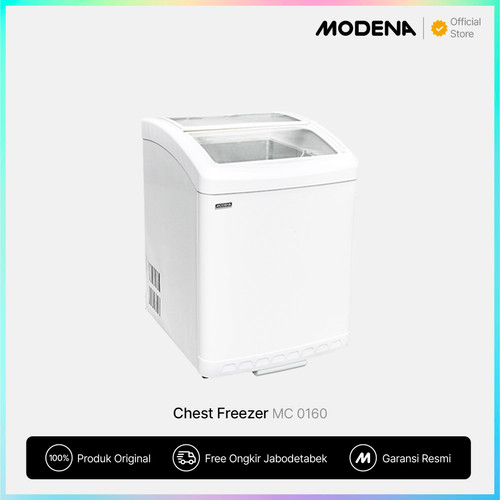 [EZO.3400525] MODENA Chest Freezer - MC 0160 W (Kapasitas 156 Liter)