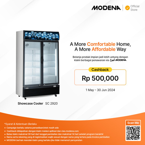 [EZO.3400574] MODENA Showcase Cooler - SC 2920 ( 910 Liter )