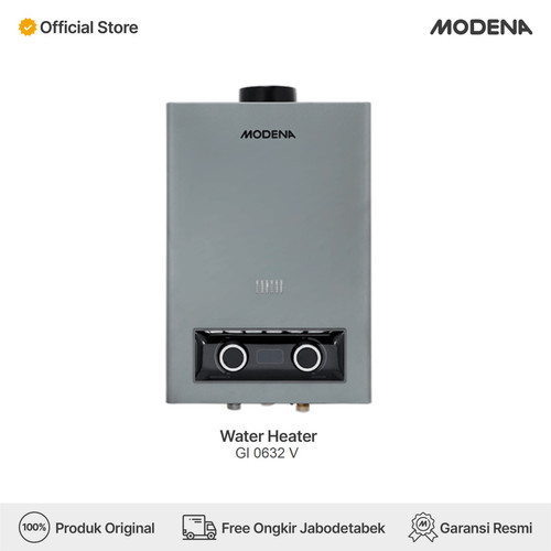 [EZO.3400633] MODENA Water Heater Gas Instan - GI 0632 V