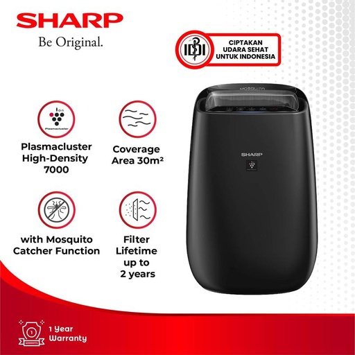 [EZO.3700279] Sharp Air Purifier FP-JM40Y-B With Mosquito Catcher Black 30m
