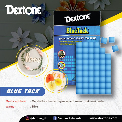[EZM.7500156] Lem Serbaguna Blue Tack Dextone