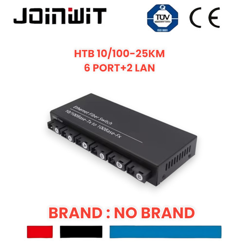[EZM.4300032] Media Converter 6 Port Fo 2 Port Lan 10/100 Fiber Optic FTTH 6FO 2LAN