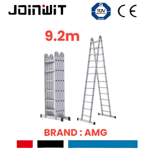 [EZM.4300056] TANGGA multipurpose 9.2 meter tangga Lipat 4 multifungsi 9,2 AMG 9