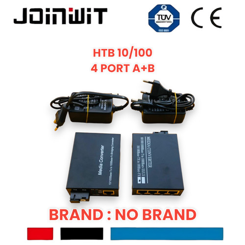 [EZM.4300097] Media Converter 4 port 25km sepasang A + B RJ45 10/100 Mbps 25 KM A&B
