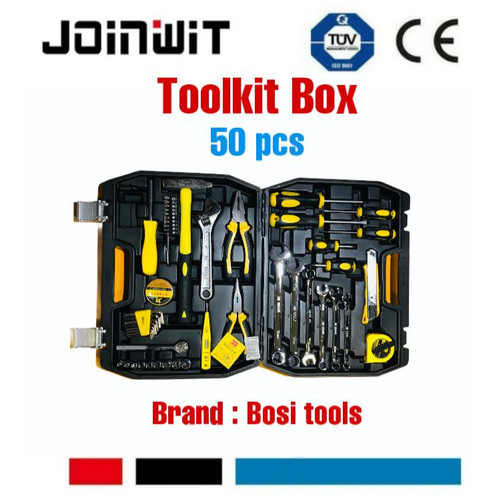[EZM.4300125] Toolset Toolkit Toolbox 50 pcs Tool Set/ Kit/ Box 50pcs BOSI TOOLS