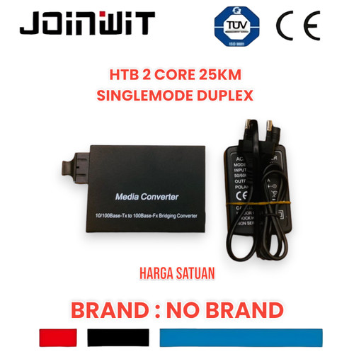 [EZM.4300126] Netlink Duplex Media Converter 2 Core Singlemode 25KM 10/100Mbps