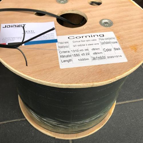 [EZM.4300132] Kabel Dropcore 1 core/ Wire Dropcable Fiber Optic 1 Core 1000 Meter