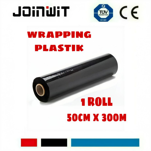 [EZM.4300158] PLASTIC WRAP PACKINGAN STRETCH FILM 50CM X 300M HITAM (ROLL)