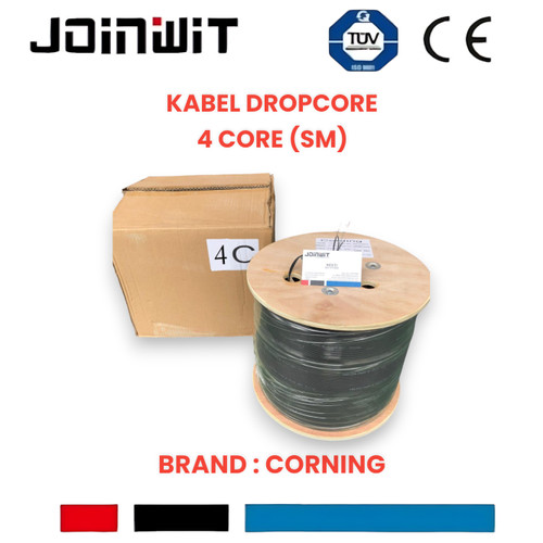 [EZM.4300245] Kabel Drop Wire Optik / DW FO FTTH 4 core /1000M