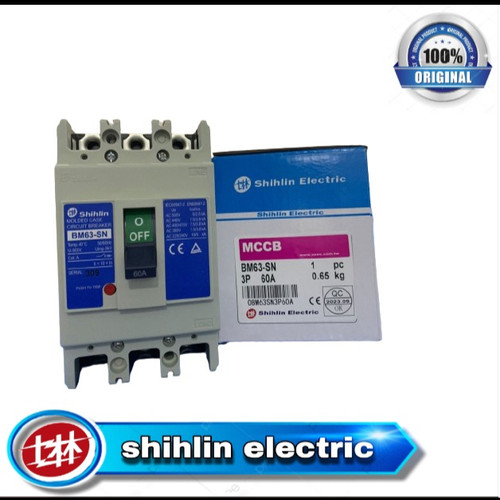 [EZM.1050008] MCCB Shihlin BM63-SN (380V 7,5kA, 220V 10kA) 3P - 60A