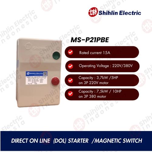 [EZM.1050013] DOL Starter / Magnetic Switch MS-P21PBE 15A Shihlin 220V / 380V