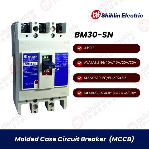 [EZM.1050078] MCCB Shihlin BM30-SN (380V 2,5kA, 220V 5kA) 3P