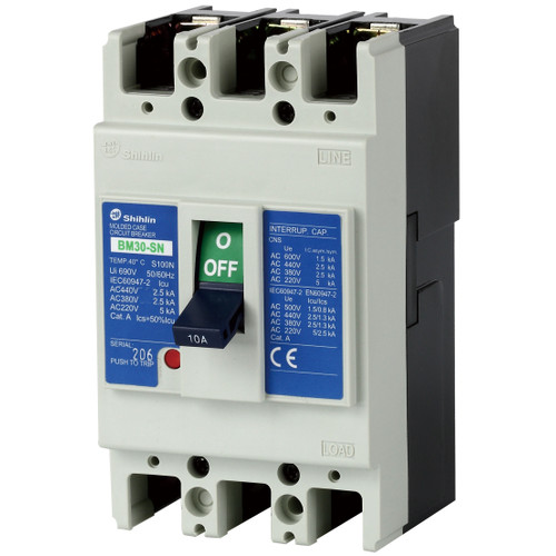 [EZM.1050078] MCCB Shihlin BM30-SN (380V 2,5kA, 220V 5kA) 3P