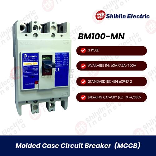 [EZM.1050080] MCCB Shihlin BM100-MN (380V 10kA, 220V 15kA) 3P 60A ~ 100A