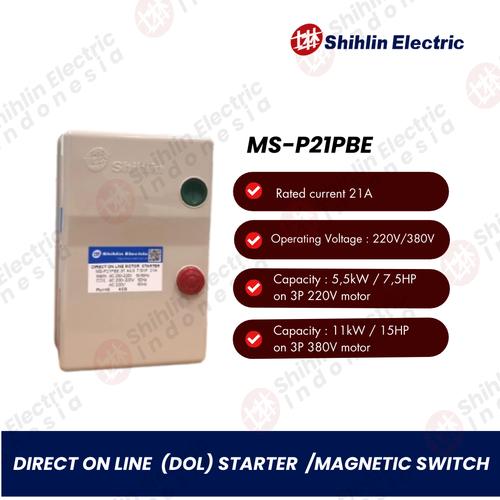 [EZM.1050114] DOL Starter / Magnetic Switch MS-P21PBE 21A Shihlin 220V / 380V