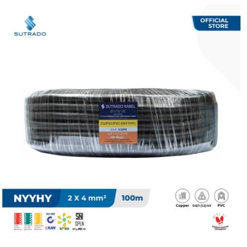 [EZM.7800020] Kabel Listrik NYYHY Sutrado Kabel 2x4 Sqmm - 20 Meter