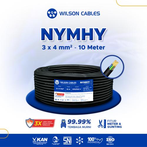[EZM.7900513] Wilson Cables - NYMHY 3x4 mm² 10 Meter - Kabel Tembaga Serabut