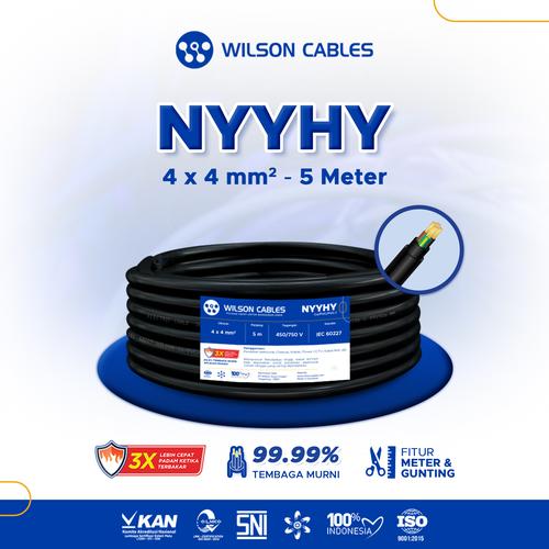[EZM.7900218] Wilson Cables - NYYHY 4x4 mm² 5 Meter - Kabel Tembaga Serabut