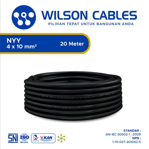 [EZM.7900229] Wilson Cables - NYY 4x10 mm² 20 Meter - Kabel Tembaga Kawat