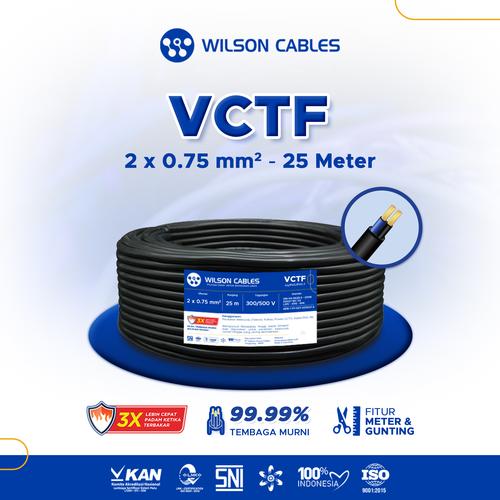 [EZM.7900251] Wilson Cables - Kabel VCTF 2x0.75 mm² 25 Meter Black
