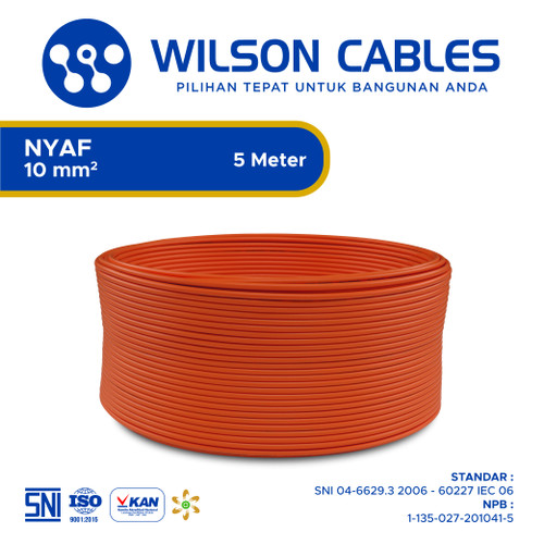[EZM.7900520] Wilson Cables - NYAF 10 mm² 5 Meter - Kabel Tembaga Serabut
