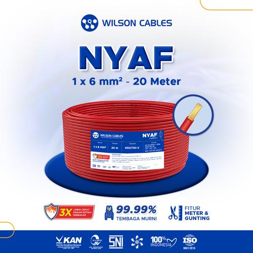 [EZM.7900521] Wilson Cables - NYAF 6 mm² 20 Meter - Kabel Tembaga Serabut