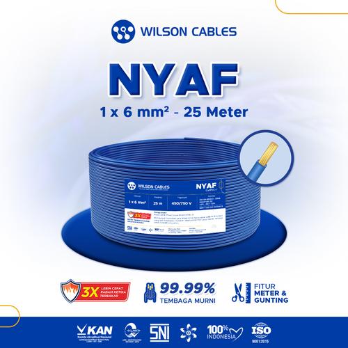 [EZM.7900259] Wilson Cables - NYAF 6 mm² 25 Meter - Kabel Tembaga Serabut