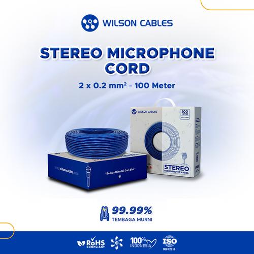 [EZM.7900533] Kabel Microphone Premium 2x0.2 mm2 (20/0.12) 100 Meter - Wilson Cables