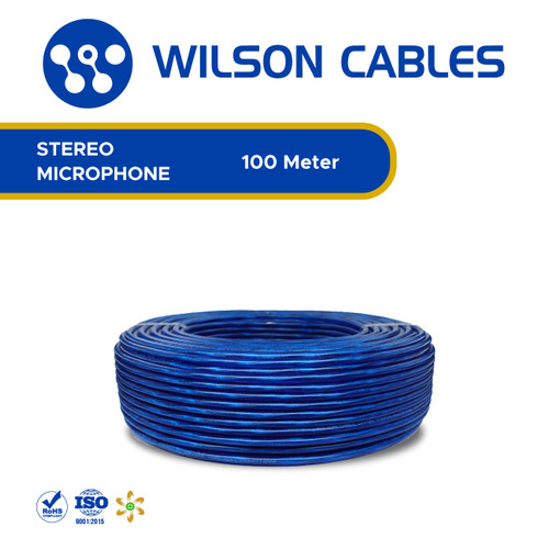 [EZM.7900317] Kabel Microphone 2x0.2 mm2 (20/0.12) 100 Meter - Wilson Cables