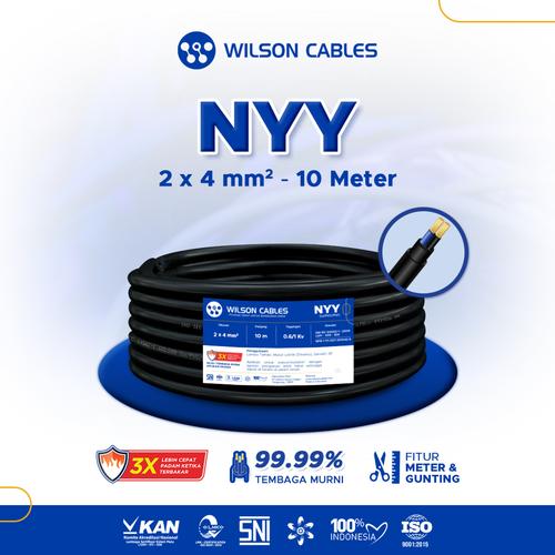 [EZM.7900541] Wilson Cables - NYY 2x4 mm² 10 Meter - Kabel Tembaga Kawat