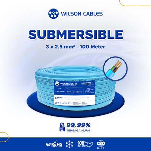 [EZM.7900160] Kabel Pompa NYMHY 3x2.5 mm2 100 Meter Biru - Wilson Cables