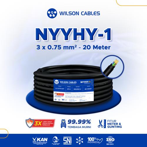 [EZM.7900349] NYYHY-1 3x0.75 mm2 - Kabel Tembaga Serabut Wilson Cables