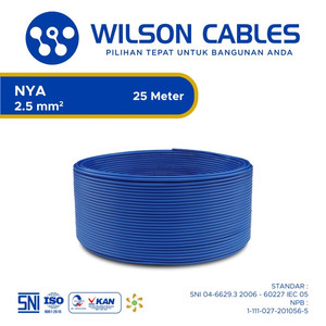 [EZM.7900378] NYA 2.5 mm2 25 Meter - Kabel Tembaga Kawat Wilson Cables