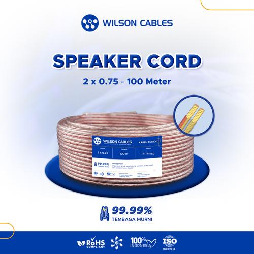 [EZM.7900393] Wilson Cables - Kabel Audio 2x30 (2x0.75) 100 Meter - Transparan
