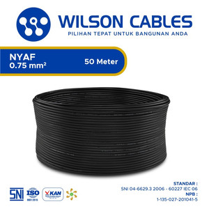 [EZM.7900431] NYAF 0.75 mm2 50 Meter - Kabel Tembaga Serabut Wilson Cables