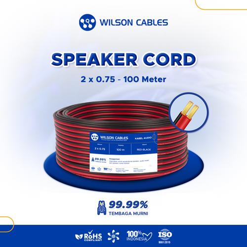 [EZM.7900480] Kabel Audio 2x0.75 mm2 100 Meter - Speaker Cord Wilson Cables
