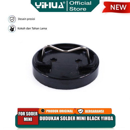 [EZM.4400045] Yihua Dudukan Solder Mini Black Tatakan Alat Taruh Solder Hitam ORI
