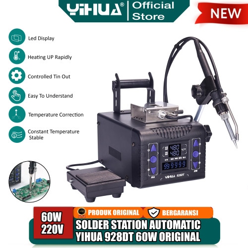 [EZM.4400054] Yihua 928DT Solder Station Automatic 60W Soldering Iron Digital ORI