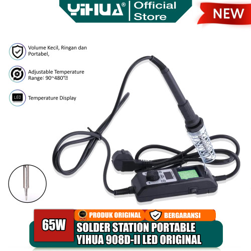 [EZM.4400197] Yihua 908D-II Solder Station LED Portable Digital 65W Soldering Iron