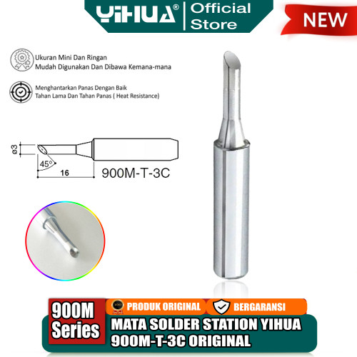 [EZM.4400219] Yihua 900M-T-3C Mata Solder Station Series 900M Tip Tapal Kuda ORI