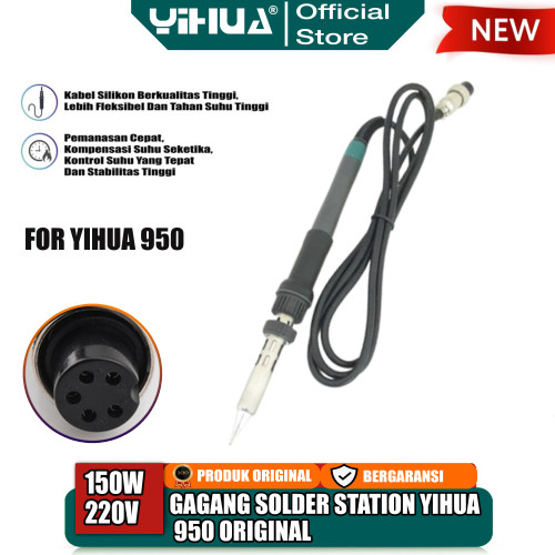 [EZM.4400100] Gagang Solder Station Yihua 950 5 Pin Elemen Soldering 5 Core Original