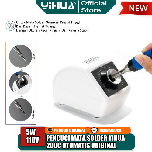 [EZM.4400222] Yihua 200C Pencuci Mata Solder Otomatis Alat Pembersih Mata Solder ORI